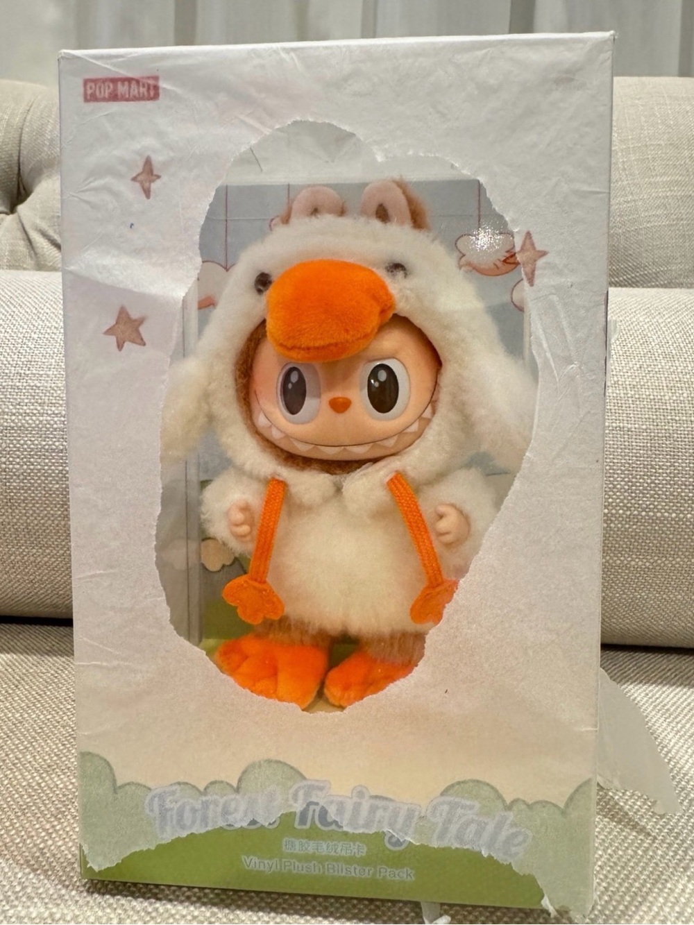 Pop Mart Forest Fairy Tale Plush Doll in White & Orange Costume